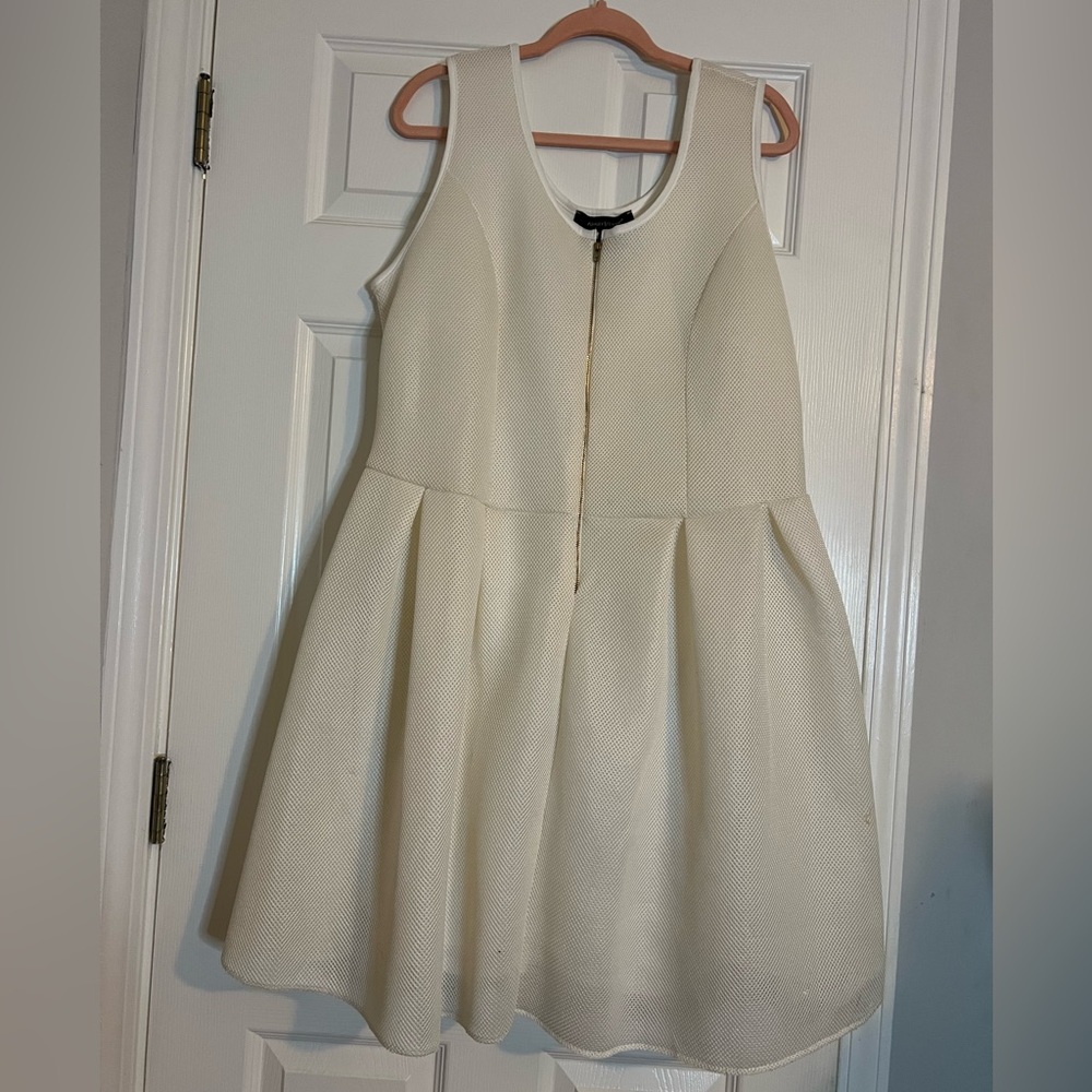 Ashley Stewart Off white dress